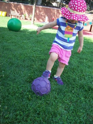 Playing Soccer on the Playground