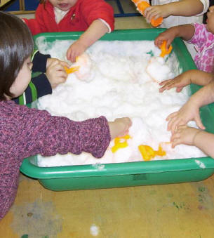 Sensory Play with Snow